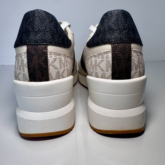 Michael Michael Kors Women's Mabel Trainers Lace-up Sneakers Size 7 Vanilla - Picture 5 of 16